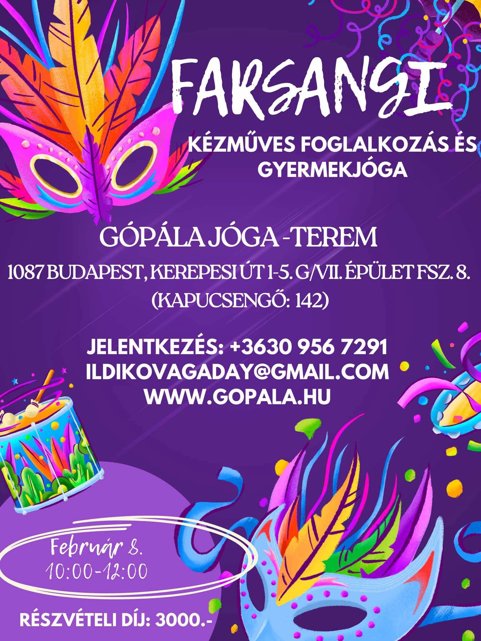 Gópála Jóga-TEREM Budapest, Kerepesi út 1, 1087 – 2025.02.08. – 10:00–12:00