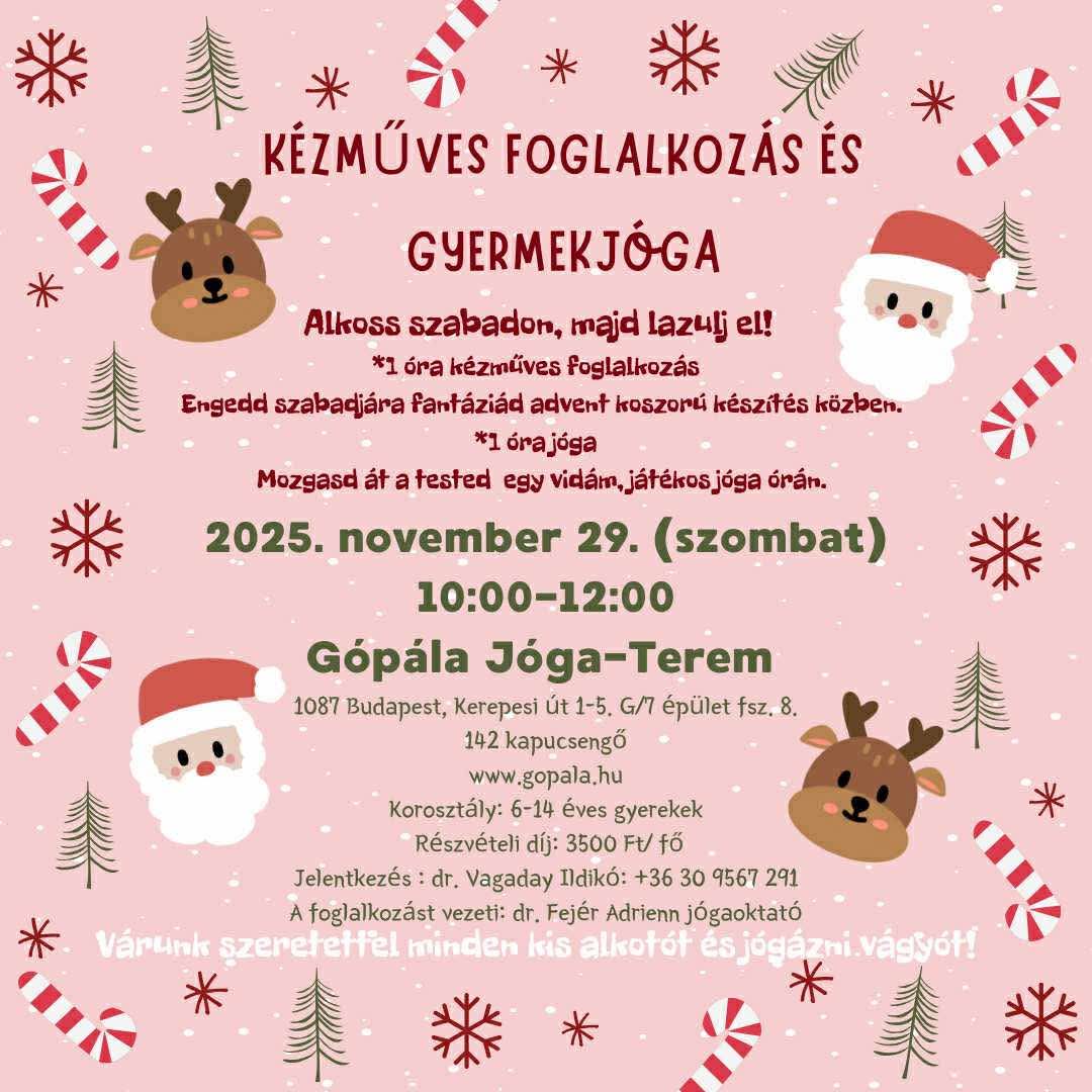 GóPála Jóga-TEREM – 2025.11.29. – 2025.12.02.