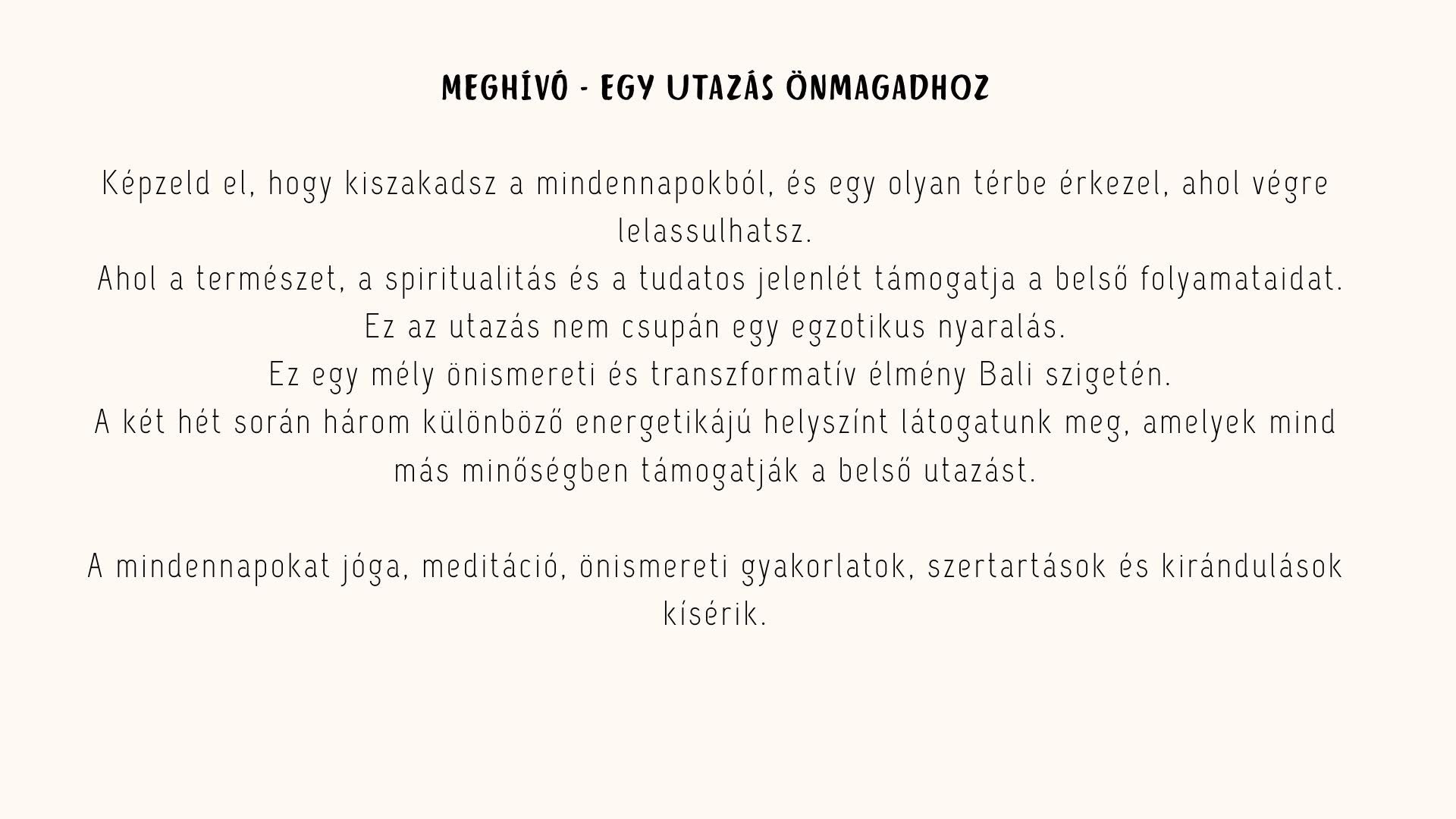 Bali (Indonézia) – 2026.10.01. – 2026.10.16.